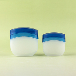 Pot en plastique vide pour crème cosmétique et soins personnels, 50g 100g, avec logo personnalisé, pot à <span class=keywords><strong>vaseline</strong></span>, logo client - Product Image 1