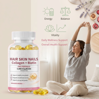 Capsules de collagène en gélules pour la peau, complément beauté naturel pour adultes, cheveux, ongles, articulations, 120 gélules, 120g, OEM ODM