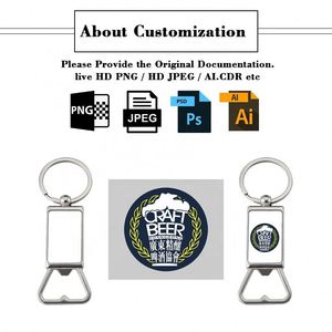 Wholesale Customizable Logo <b>Blank</b> Engraving Brand Sublimation Promotion Custom Beer Bottle Opener Keychain - Product Image 2