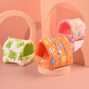 <span class=keywords><strong>Mini</strong></span> cama para mascotas, jaula nido para rata, hámster, Chinchillas, ardilla, conejillos de indias, patrón impreso para animales pequeños, camas para dormir - Product Image 5