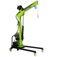 Mini camión eléctrico hidráulico de 1 tonelada/Tractor, polipasto marino, grúa plegable de elevación, nueva condición, Material metálico para venta al por menor