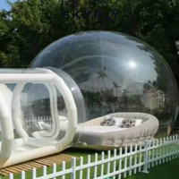 Dôme gonflable transparent pour l'observation des étoiles, tente dôme igloo pour les stations balnéaires et les espaces extérieurs pour les clients