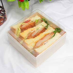 Cake Box Sushi Take Away Box Biodegradable Wooden Takeaway Food Containers Cheese Charcuterie Board Dessert Bakery Pastry Cake Sushi Catering Packaging Box