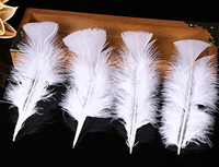 Plume de dinde plate pour bricolage artisanat cheveux Costume accessoire de pêche matériel de montage de mouches ornement capteur de rêves frange décor