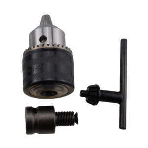 Mandrin de perceuse électrique de qualité professionnelle, 3 mors en alliage métallique avec clé pour adaptateur de perceuse électrique - Product Image 1