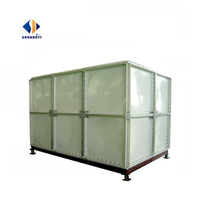 Tangki Penyimpanan Air FRP Food Grade Umur Panjang 10000 Liter 30000L 50CBM 100CBM 150CBM 200m3 untuk Air Minum