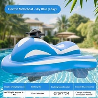 Mini bateau à réaction électrique gonflable en PVC durable, bateau de surf et de pêche pour parc aquatique à longue autonomie