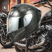 Casque de moto de conception modulaire intégrale en fibre de carbone certifié DOT ECE de haute qualité avec système de visière