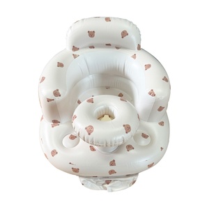Silla de Alimentación Inflable Portátil de PVC para Bebés, Diseño Rústico, Cinturón de Seguridad, para Exteriores, Sala de Estar, Baño, Cocina, Dormitorio, Comedor - Product Image 3