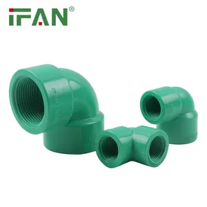 IFAN Free Sample Green Color Plumbing Fittings BST UPVC Fittings PVC Materials PVC Elbow