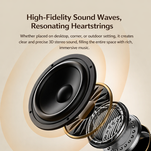 Haut-parleur rétro en bois 5.4 haute puissance 90W, subwoofer <span class=keywords><strong>portable</strong></span> sans fil, batterie 12000mAh, prise en charge TF/USB/AUX <span class=keywords><strong>pour</strong></span> la maison - Product Image 6