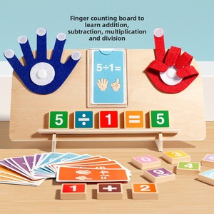 Juguete de Matemáticas Montessori de Madera, Nuevo 2026, Rompecabezas de Conteo con Manos, para Edades de 4 a 6 Años, Set Educativo, Regalo, Venta al Por Mayor - Product Image 2