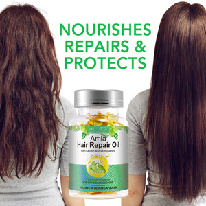 עליבר טיפוח שיער אורגני אמלה שמן אתרי שמן לתיקון שיער קפסולות סרום להשאיר בצמיחת שיער עם מולטי ויטמינים קרטין - Product Image 4
