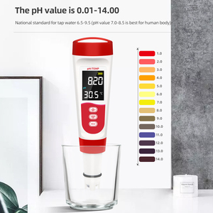 <strong>PH</strong>-100 Portable Pen Type LCD Display Digital Water Quality Tester 2 in 1 Temperature <strong>PH</strong> <strong>Meter</strong> for Drinking Water Pool Aquarium - Product Image 4