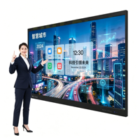 Tableau blanc interactif intelligent tout-en-un de 85 pouces avec écran tactile infrarouge, étanche IP65, anti-reflet, sans fil, pour réunions et métro