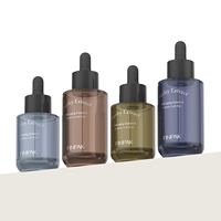 FINSPOT - Botellas de Vidrio Vacías al por Mayor para Suero con Gotero, 30 ml, 60 ml, Multicolores, Envases para Esencias para el Cuidado de la Piel