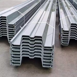 Grey Color U <b>Sheet</b> Pile <b>Plastic</b> <b>Sheet</b> Pile Vinyl <b>Sheet</b> Pile SU718 9MM 10MM for River Bed protection - Product Image 2