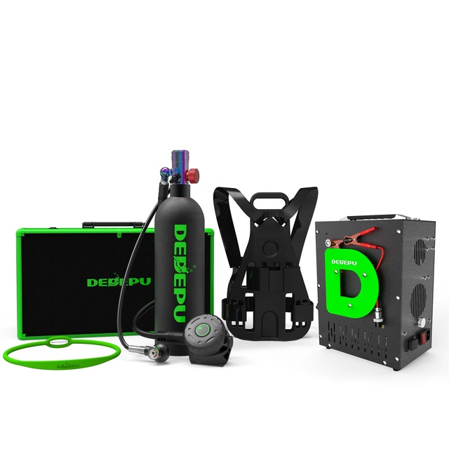 Recreational Diving Equipment  D600 2.3L Set-High-Pressure Dive scuba Tanks with Backpack and Mini HP Compressor