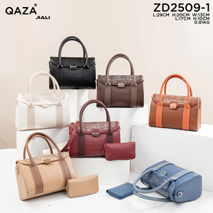 Sac à bandoulière <span class=keywords><strong>QAZA</strong></span> pour femme, en PU de luxe, imperméable, avec fermeture à bouton, décoration métallique, bandoulière, nouveau style, sac à main - Product Image 4