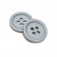 Kancing kemeja pakaian Resin 4 lubang bulat untuk menjahit