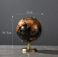 Globe terrestre tout-en-un en anglais, petite taille, adapté au bureau, au bureau d'étude, au salon, à la décoration de la maison, comme cadeau