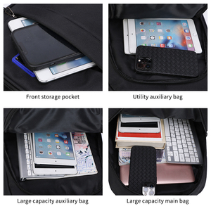 Zaino per studenti con Logo personalizzato OMASKA impermeabile Mochilas 17 pollici zaino da scuola per uomo - Product Image 4