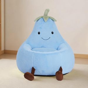 Canapé pouf en forme d'avocat pour enfants, chaise portable pour enfants avec rembourrage en polyester, options de couleurs - Product Image 4