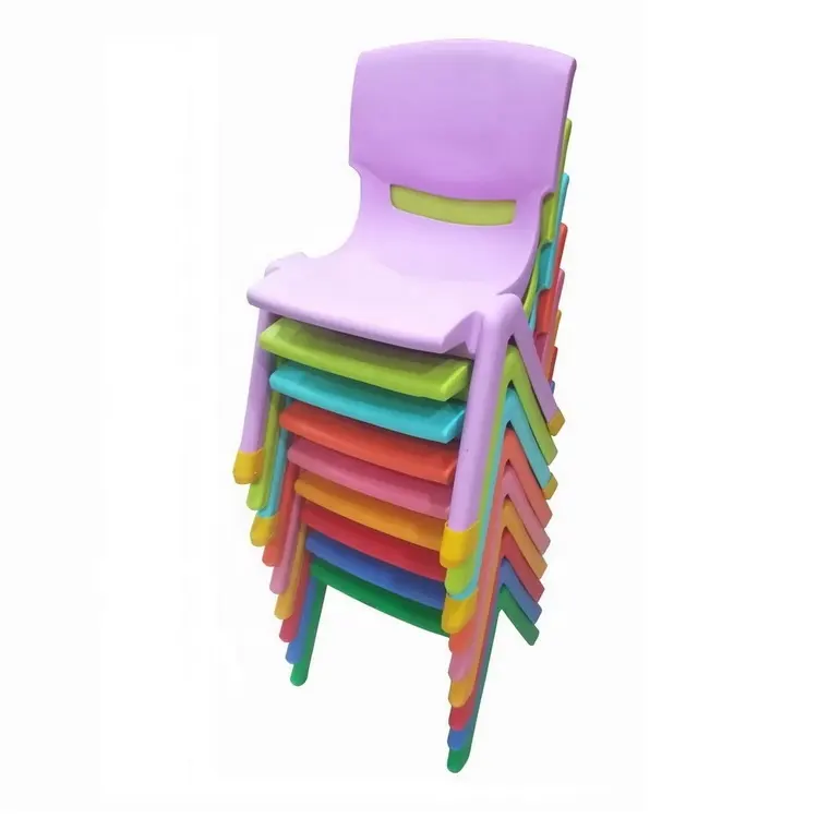 stackable chair kids furniture classical kindergarten plastic chaise home armless cheap children plastique silla