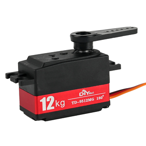 12KG Digital <span class=keywords><strong>Servo</strong></span> TD-9512MG semi-metal 4.8v-7.4V Steering Gear 180/270/360 derajat untuk mobil RC 1:8 1:10 mobil Drift Flat Runner - Product Image 1