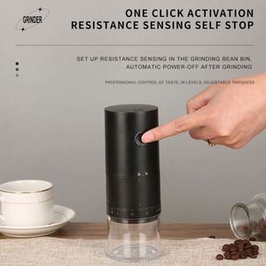 Small Cordless <b>Mini</b> Coffee Bean Grinder Portable <b>USB</b> Electric Rechargeable Coffee Grinder for Coffee Bean - Product Image 2