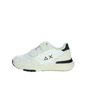 Sun68 Children's Sneakers Z35320K White Velcro Closure Trendy Canvas <b>Shoes</b> - Product Image 1