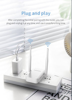 Repetidor WiFi Portátil Mini COMFAST WiFi 4 OEM/ODM, Router Inalámbrico de 2.4 GHz y 300 Mbps, Amplificador de Señal