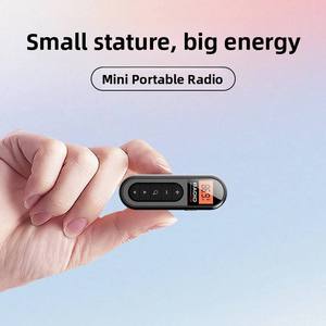 Radio FM Mini Clip 2025 OEM de Fábrica, Pantalla Digital, Recargable, Tamaño de Bolsillo, para Conferencias, Guías Turísticos, Deportes, Portátil, de Plástico - Product Image 5