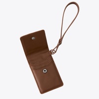 Pochette de petits portefeuilles bracelet personnalisés en usine pour femmes en cuir porte-carte de crédit RFID portefeuille porte-clés pochette de carte d'identité de crédit