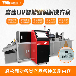 Máquina de Codificación por Inyección de Tinta UV Weiqian S5000, Impresora Industrial Totalmente Automática de Alta Velocidad para Cartón, Tarjetas de PVC, Códigos QR y Códigos de Barras - Product Image 4