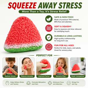 Hot Selling High Quality Squishy Toys TPR Watermelon Sushi Squeeze Toy for Children - Product Image 4