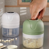 Mini hachoir électrique Portable sans fil USB charge multifonctionnelle traction à la main pour viande oignon ail 2 tasses en plastique