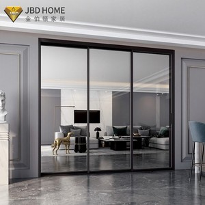 <span class=keywords><strong>Porte</strong></span> coulissante en aluminium <span class=keywords><strong>pour</strong></span> balcon avec joint résistant aux intempéries et système de glissement fluide <span class=keywords><strong>pour</strong></span> ouverture de patio résidentiel - Product Image 2