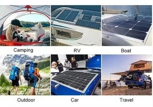 Panneau <span class=keywords><strong>solaire</strong></span> flexible compact léger 20W 18V 380x340mm, <span class=keywords><strong>panneaux</strong></span> solaires mono PV pour camion, GPS alimenté par énergie <span class=keywords><strong>solaire</strong></span> - Product Image 6