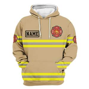 Sudadera con capucha de bombero con nombre personalizado y envío directo al por mayor para Rescue Hero, sudadera con estampado personalizado para hombre y mujer, ropa de invierno - Product Image 2