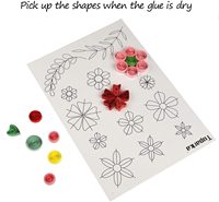 Kit de quilling SCHOOLPLUS, ensemble complet de papier pour quilling, style floral, outils personnalisables, écologique, non toxique, boîte de rangement, valise