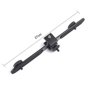 Barre transversale en métal pour trois caméras, 27 cm, à dégagement rapide, pour trépied, équipement de diffusion en direct - Product Image 4
