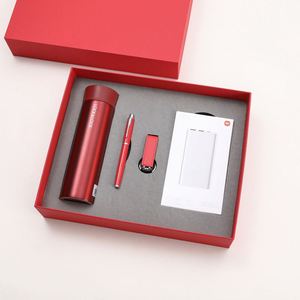 New Style Fashionable Stainless Steel Locknlock <b>Thermos</b> <b>Cup</b> USB Drive Power Bank Gift Box Made China Practical Business Set - Product Image 4