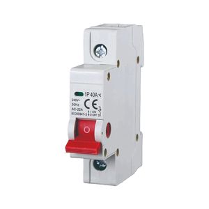 Interrupteur de coupure de charge Gloca 1P 40A 230V, montage sur rail DIN, taille 1 module - Product Image 1