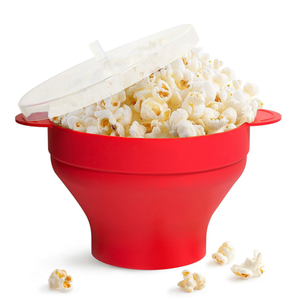 Recipiente para <span class=keywords><strong>Palomitas</strong></span> de Maíz para Microondas y <span class=keywords><strong>Freidora</strong></span> de <span class=keywords><strong>Aire</strong></span>, Tazón Plegable de Silicona con Tapa para <span class=keywords><strong>Palomitas</strong></span> de Maíz - Product Image 3