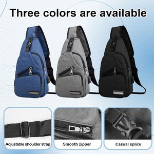Người đàn ông của Casual Polyester Crossbody Túi không thấm nước thể thao ngoài trời Vai điện thoại Túi với dây kéo đóng cửa - Product Image 6