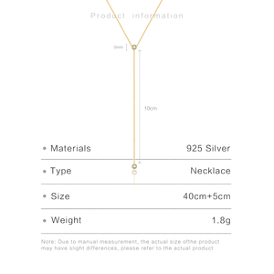FUAMAY Collier Ras-du-Cou Tendance et Simple en Argent Sterling 925 avec Oxyde de Zirconium Solitaire - Product Image 3
