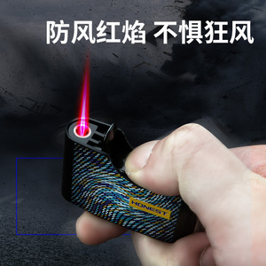 Encendedor de gas butano recargable JOFI Mini, encendedor metálico con diseño Ripple Paint Burst, resistente al viento, ideal para regalos. - Product Image 2
