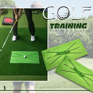 Ayuda de entrenamiento de golf, guía de entrenamiento, respaldo de goma verde, estera de oscilación, análisis de golpear el camino de golf, Alfombra de golf, tablero divot - Product Image 4