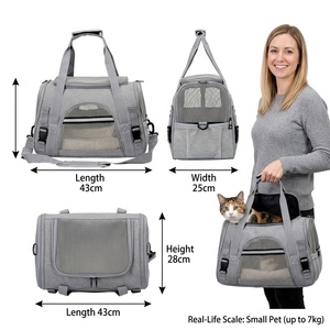 <span class=keywords><strong>Sac</strong></span> <span class=keywords><strong>de</strong></span> <span class=keywords><strong>transport</strong></span> pliable <span class=keywords><strong>pour</strong></span> animaux <span class=keywords><strong>de</strong></span> compagnie, <span class=keywords><strong>sac</strong></span> <span class=keywords><strong>de</strong></span> voyage portable <span class=keywords><strong>pour</strong></span> chats et petits chiens, logo personnalisé OEM - Product Image 6